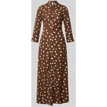Maxi-jurk met doorlopende knoopsluiting