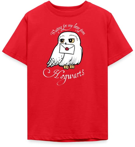 Harry Potter Hedwig Met Brief Waiting For My Letter T-Shirt Tiener