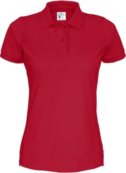 Cottover POLO PIQUE LADY - GOTS GECERTIFICEERD 141005 - Rood - M
