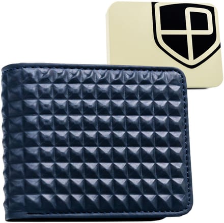 Peterson Serie - Heren Portemonnee - Geometrisch Patroon - RFID Technologie - Blauw