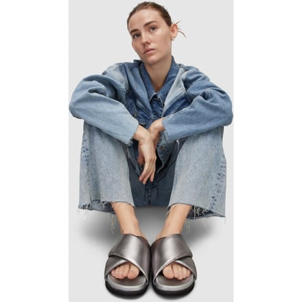 AllSaints Saki Sandal Silver Taglia: 37 | Infradito Outlet | Donna | Grigio