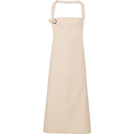 Premier Unisex Calibre Heavy Cotton Canvas Bib Apron (Natuurlijk)