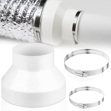 Afvoerslangadapter 150 mm voor ventilatie en afvoersystemen