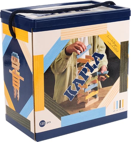 KAPLA - KAPLA Barrel - Constructiespeelgoed - 3 kleuren - 120 Plankjes