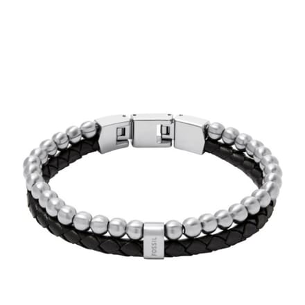 Fossil JF04855040 Heren Armband 21cm - Zilverkleurig