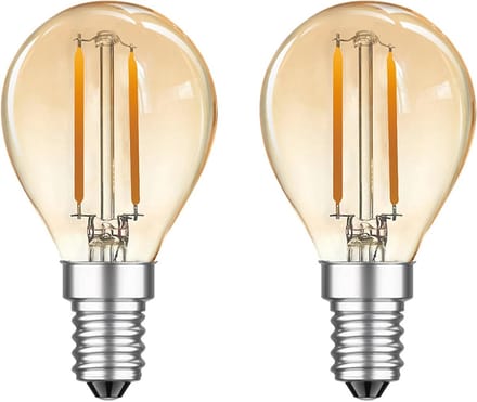 Vintage E14 LED Lamp 2W - Warmwit 2700K - Set van 2