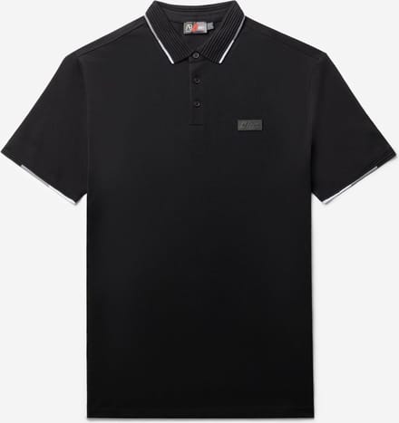 AB Lifestyle - Triple Coloured Polo | Jet Black - Heren - Maat: S