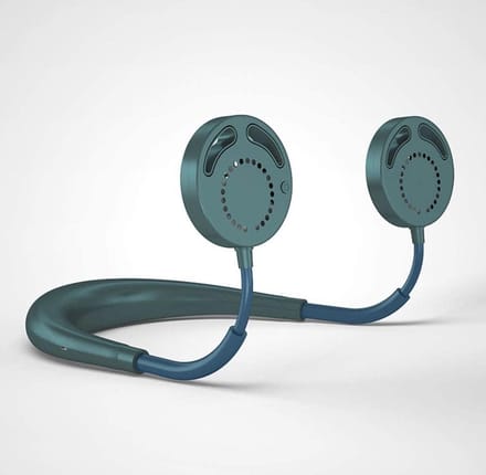 Bladloze ventilator - Krachtige USB Draagbare Ventilator | Mini ventilator | Tafel Ventilator | Draagbare Fan | Nek Fan | Nek Ventilator | Groen