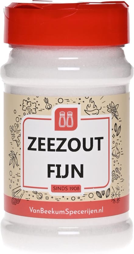 Van Beekum Specerijen - Zeezout Fijn - Strooibus 320 Gram