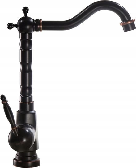 Rea Bona Old Black High - Wastafelkraan - Zwart