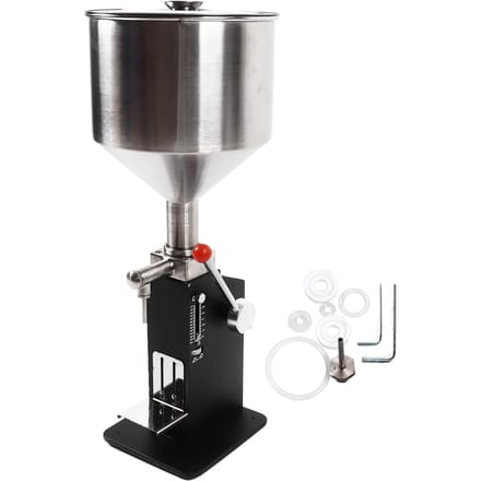 Machine de Remplissage Manuelle pour Pâte Liquide Réglable 5?Remplisseuse de bouteilles en acier inoxydable 60 ml pour pâtes gray