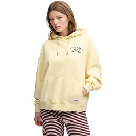 Superdry - Luxe Casual Hoodie met relaxed pasvorm - Dames - Hoodies