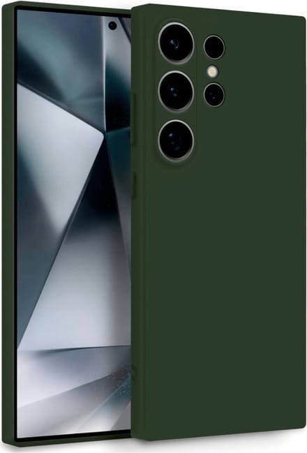 Cityhoesje Samsung S25 Ultra Siliconen Backcover - Groen