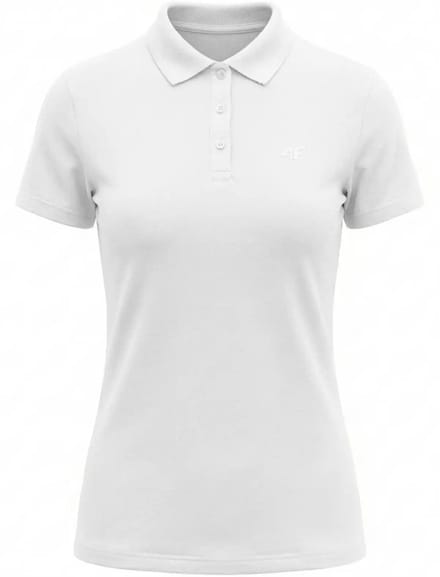 4F T-shirt Dames polo Wit - Maat M