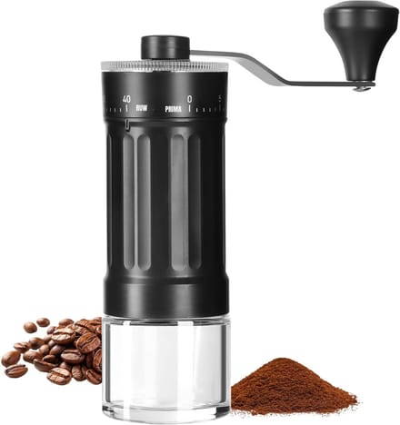 Core® Coffee Grinder - Coffee Molen - Koffie Grinder - Zwart - 6cm x 6cm x 17cm