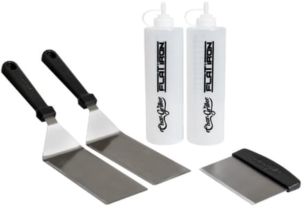 Char-Griller® bakplaat starterset met spatels sausflessen en chopper