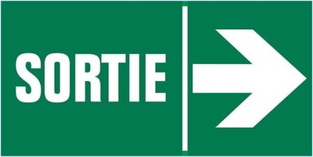 Pickup Pictogram 30x15 cm - Sortie droite