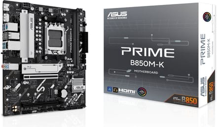 ASUS PRIME B850M-K Moederbord - AMD B850 - AMD AM5 - DDR5 RAM - Micro-ATX