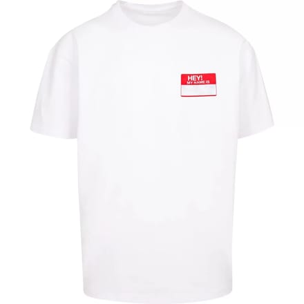 Oversized T-shirt Upscale Hey! My Name Is