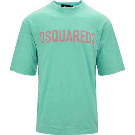 Dsquared2 Loose Fit T-shirt Met Merklogo In Lichtgroen
