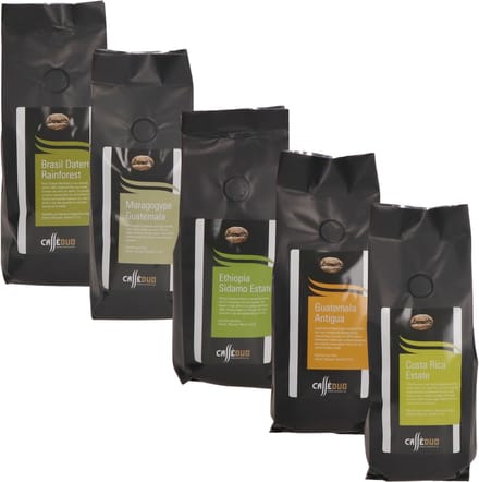 Proefpakket Single Origins Koffiebonen - 5 x 250 gram