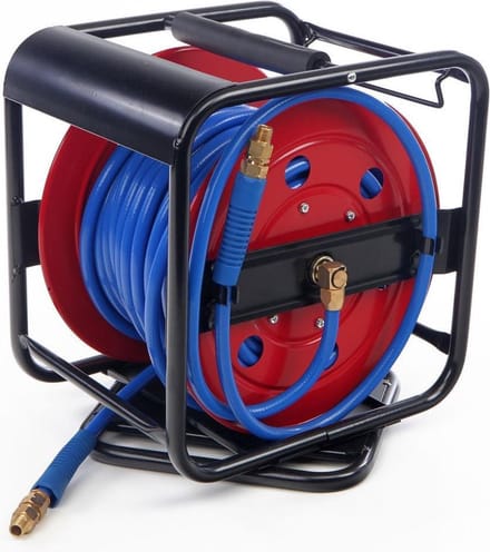 HBM 30 Meter Luchthaspel met Draaibaar Onderstel