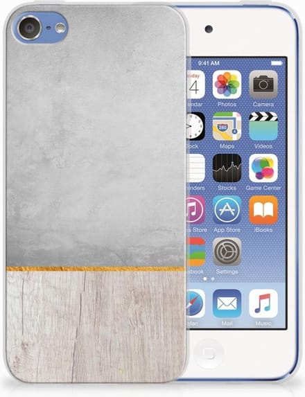 Apple iPod Touch 5 | 6 Bumper Hoesje Wood Concrete