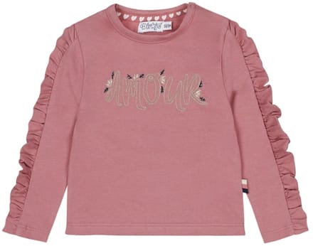 Dirkje-Meisjes T-shirt ls-Mauve