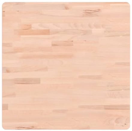 Houten tafelblad vierkant 60x60 cm van massief beukenhout