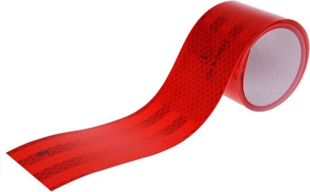 ProPlus Reflecterende tape - prisma technologie - 50 mm x 2 meter - rood