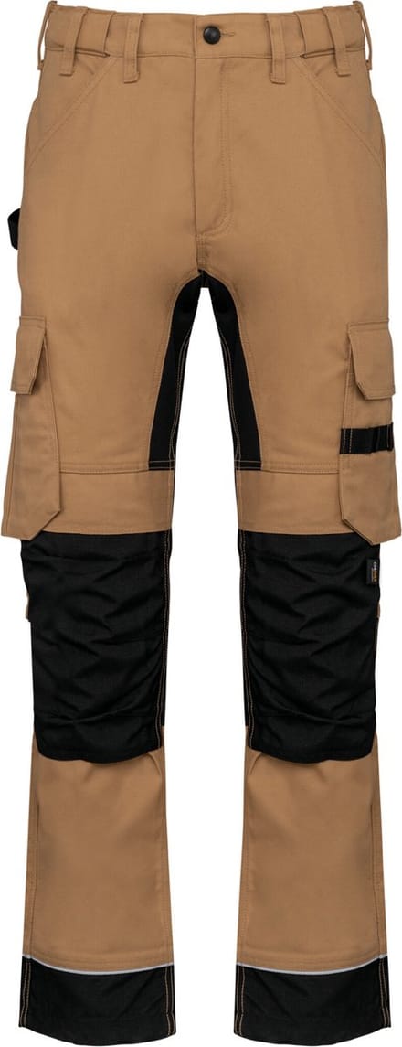 WK. Designed To Work Gerecycleerde performance heren werkbroek WK743 - Camel / Black - 42 NL (36 FR)