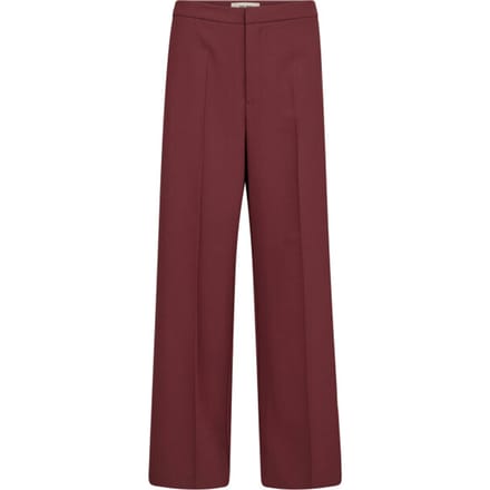 wide fit broek met persplooien model 'Leya'