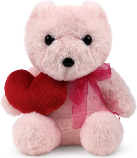 Speelgoed Knuffel - Pluche Knuffel - Beer Ellie met een hart 21cm