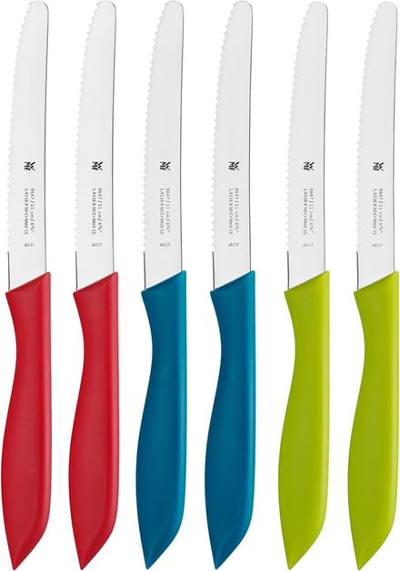 WMF VESPERMESSERSET 6TLG. Bunt Messenset