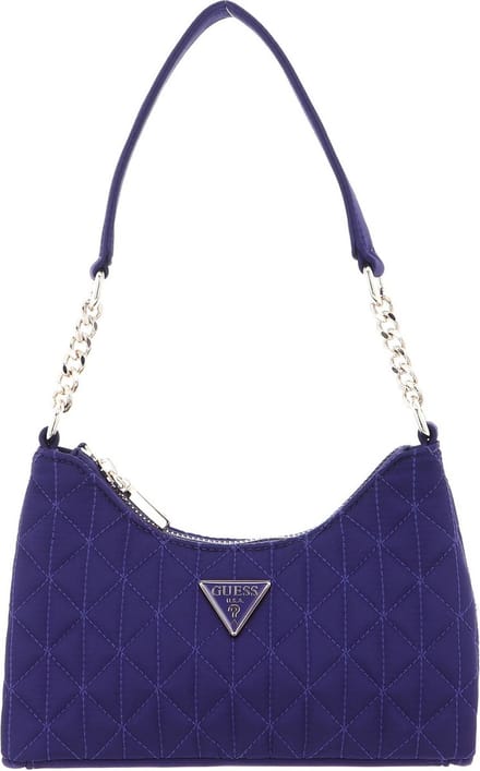 GUESS Schoudertas Velina Mini Top Zip Shoulder Bag Purple Paars