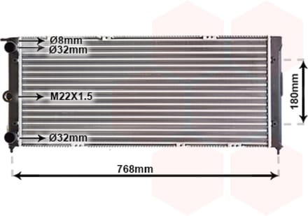 Van Wezel - RADIATOR VOOR VW PASSAT B2 1980-1988 321121251AJ