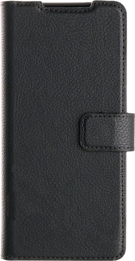 Xqisit - Telefoonhoesje Galaxy S20 - Kunstleer - Zwart- Bookcase