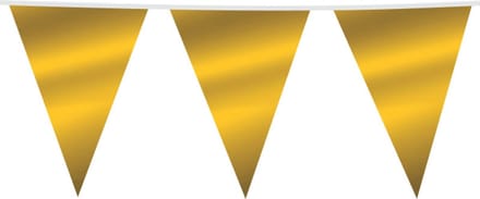 Vlaggenlijn Mega Goudkleurig - 10 meter