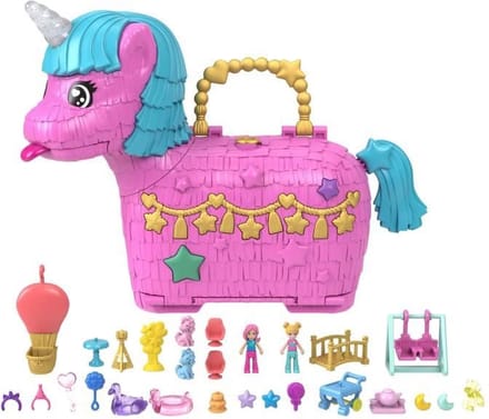 Polly Pocket 35e Speciale Eenhoornfeest Vensterdoospop Roze