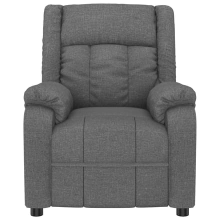 vidaXL - Fauteuil - verstelbaar - stof - donkergrijs