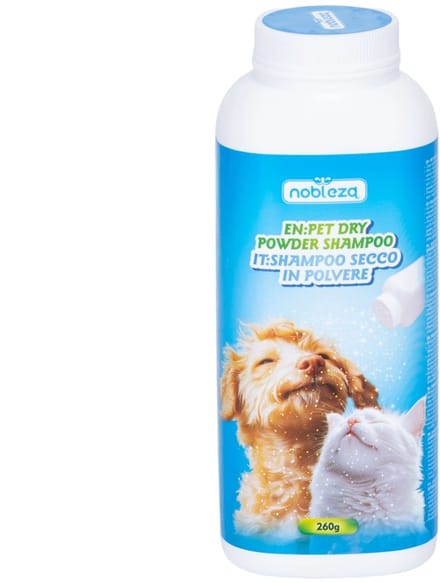 Nobleza Droogshampoo Hond en Kat - Poedershampoo Zonder Water - Vachtverzorging - 260 g