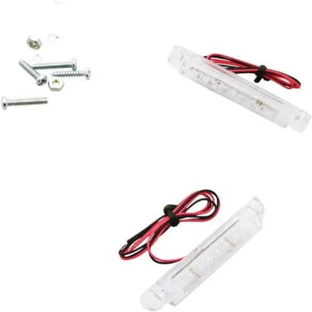 Paire Clignotant BARETTE 8 Leds Orange 12V 1.4W Replay pour moto Neuf