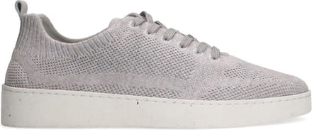 Manfield - Heren - Grijze knit fabric sneakers - Maat 40