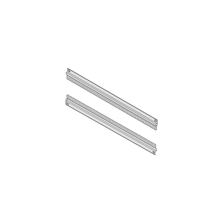SCHROFF 19 kabelkanaal met borstelstrip, zilver