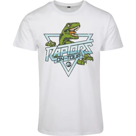 Merchcode Jurassic Park - Raptors Heren T-shirt - S - Wit