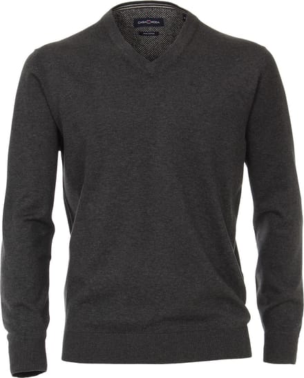 Casa Moda Pullover Antraciet - Maat 6XL - Heren - Pullovers