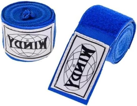Hand Wraps - Bandages - Vechtsport Training - Stretch Materiaal - 450cm - Blauw