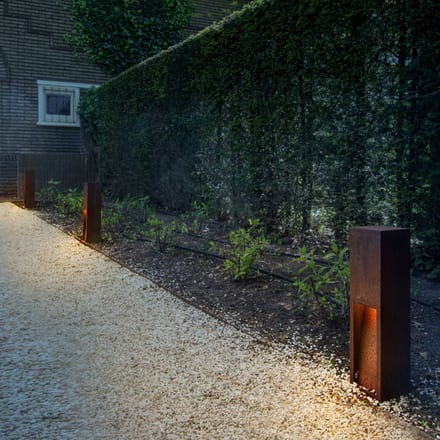 SLV Rusty Slot 50 LED sokkellamp, hoogte 50 cm