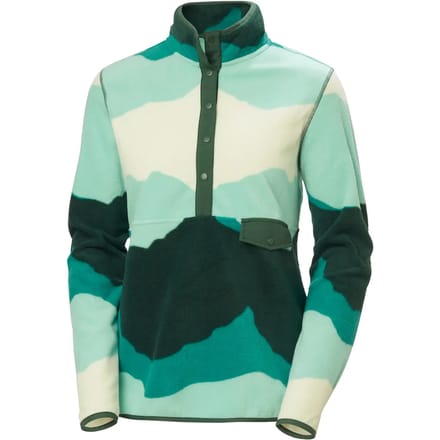 Helly Hansen Maridalen Printed Fleece Fleece Met Halve Rits Groen L Vrouw