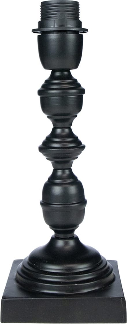 lampvoet ornament zwart 11x11x30cm